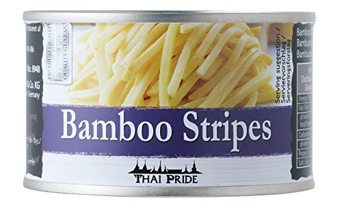 4er Pack - THAI PRIDE Bambussprossen Streifen [4x 227g / 140g ATG] Bambus-streifen von Thai Pride