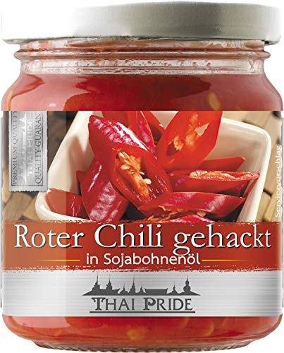 Thai Pride Chili, gehackt, rot, 3er Pack (3 x 180 g) von Thai Pride