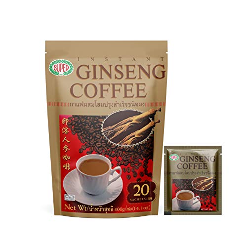 Super Instant Coffee, Ginseng, 20-Count von Super