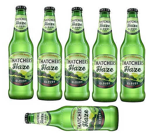 6 Flaschen Thatchers Haze Cloudy English Cider a 500ml 4,5% Vol. Apfelwein Thatcher´s von Thatchers