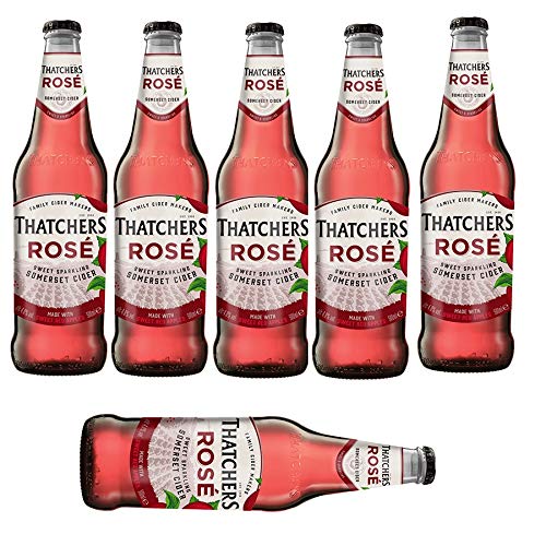 6 Flaschen Thatchers Rose Cider Somerset English Cider a 500ml 4,0% Vol. Apfelwein Thatcher´s von Thatchers