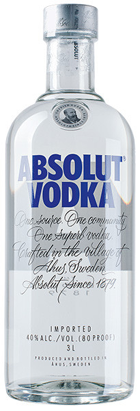 Absolut Vodka 40% vol. 3 l von The Absolut Company
