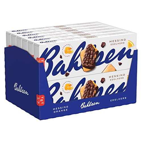 Bahlsen Messino Edelherb - 12er Pack - Luftiges Gebäck mit Orangenfüllung und edelherber Schokolade (12 x 125 g) von The Bahlsen Family