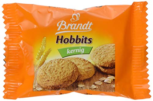 Brandt Hobbits Kernig - 2er Packs - Cateringkarton mit 60 Packungen - ballaststoffreicher Vollkornkeks mit Haferflocken (60 x 22,8 g) von The Bahlsen Family