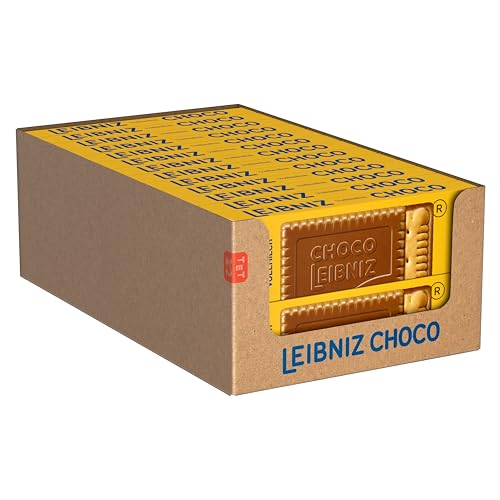 LEIBNIZ Choco Vollmilch Keks - 26er Pack - Vorratsbox - Butterkeks mit Vollmilchschokolade überzogen - Knackfrisch (26 x 125 g) von The Bahlsen Family