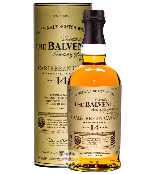 Balvenie Caribbean Cask Whisky 14 Jahre (43 % vol., 0,7 Liter) von The Balvenie Distillery
