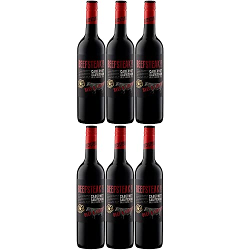 Beefsteak Club Cabernet Rotwein Wein Trocken Chile I Versanel Paket (6 x 0,75l) von The Beefsteak Club