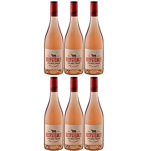 Beefsteak Club Malbec Rosé Roséwein Wein Trocken Argentinien I Versanel Paket (6 x 0,75l) von The Beefsteak Club