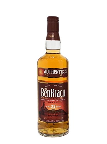 Whisky Single Peated Malt The Benriach 21 y 0,70 lt. von The Benriach