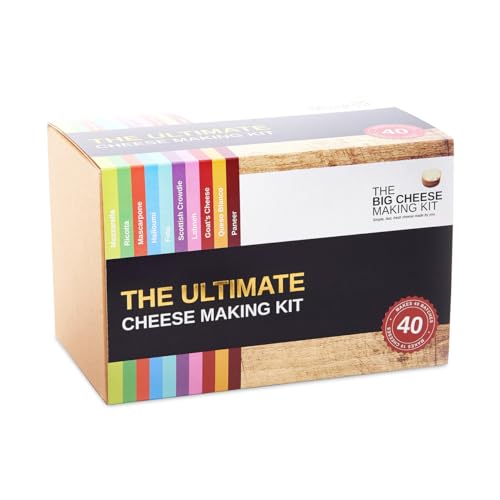 Das ultimative Käseherstellungs-Set – Machen Sie 10 einfache vegetarische und glutenfreie Mascarpone- und Mozzarella-Käse und mehr, einschließlich Rennet für die Käseherstellung, große Käsegeschenke Das ultimative Käseherstellungs-Set – Machen Sie 10 einfache vegetarische und glutenfreie Mascarpone- und Mozzarella-Käse und mehr, einschließlich Rennet für die Käseherstellung, große Käsegeschenke von The Big Cheese Making Kit