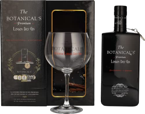 The Botanical's Premium London Dry Gin 42,5% Vol. 0,7l in Geschenkbox mit Glas von The Botanical's