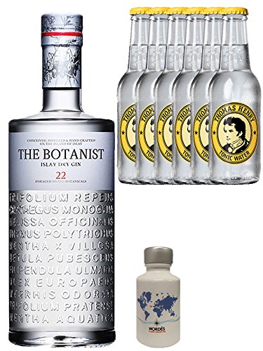 Gin-Set The Botanist Islay Dry Gin 0,7 Liter + Nordes Atlantic Gin 0,05 Liter Miniatur + 6 Thomas Henry Tonic Water 0,2 Liter von The Botanist