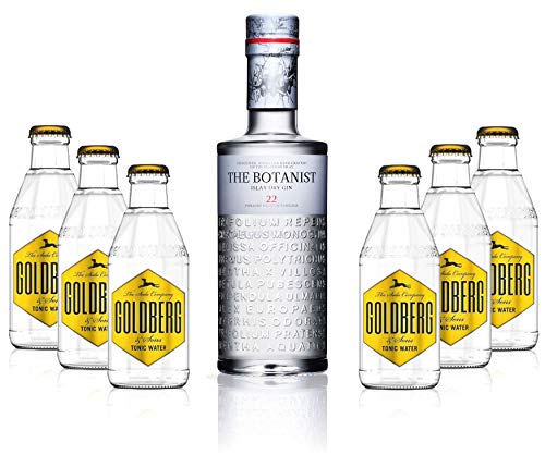 Gin Tonic Set - The Botanist Islay Dry Gin 0,7l 700ml (46% Vol) + 6x Goldberg Tonic Water 200ml inkl. Pfand MEHRWEG von The Botanist-The Botanist