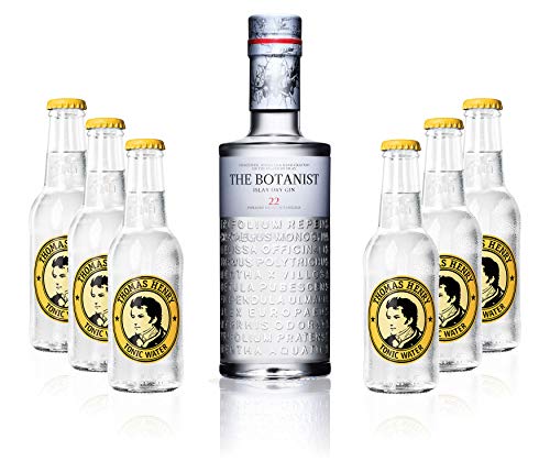 Gin Tonic Set - The Botanist Islay Dry Gin 0,7l 700ml (46% Vol) + 6x Thomas Henry Tonic Water 200ml inkl. Pfand MEHRWEG von Thomas Henry-Thomas Henry