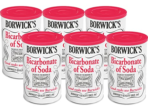 Borwick's Bicarbonat Of Soda | Backzubehör für die Herstellung perfekter Kuchen | Hebemittel in Sodabroten und vollaromatisierten Kuchen | 6 x 100 g von The Bramble Bay