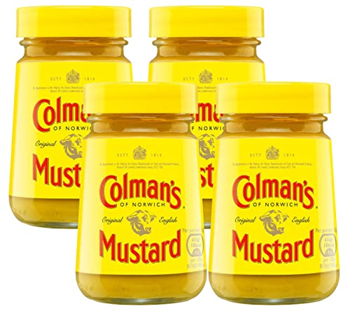 The Bramble Bay Colman's Original English Mustard | Köstlich würziger Klassiker zum Verwandeln von Gerichten | Vielseitiger Senf verpackt im Glas | 4 x 100 g von The Bramble Bay