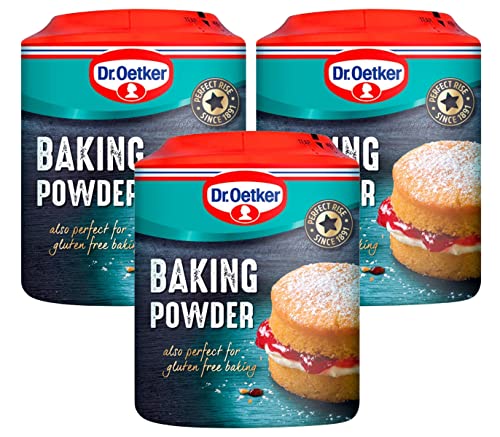 The Bramble Bay Dr. Oetker Glutenfreies Backpulver, geeignet für alle Backarten, für Kuchen, Scones und Gebäck, 3 x 170 g von The Bramble Bay