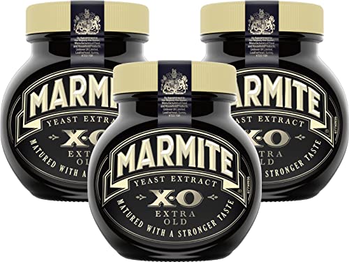 Hefeextrakt-Bündel enthält Marmite XO, 3 x 250 g, Holzstreuer von The Bramble Bay