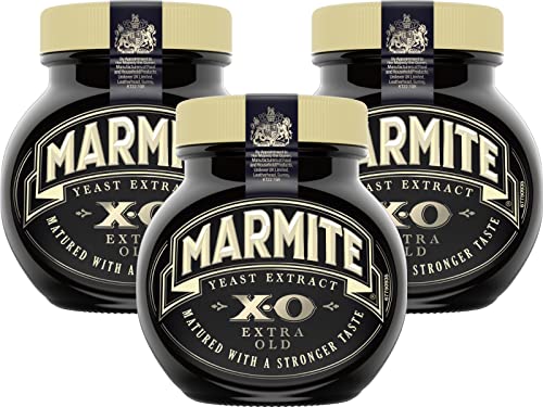 Marmite XO Hefeextrakt | Leckere Aufstriche auf Toast für ein schnelles und einfaches Frühstück | Reich an B-Vitaminen | 3er Pack (3 x 250 g) von The Bramble Bay