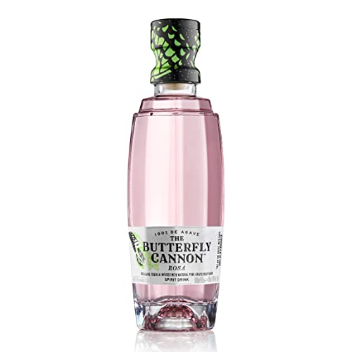 Butterfly Cannon Tequila Rosa 40% Vol - 100% Blue Agave Tequila mit Grapefruit-Geschmack zum mixen mit Tonic oder puren Genuß in 1x 0,5l Glasflasche Butterfly Cannon Tequila Rosa 40% Vol - 100% Blue Agave Tequila mit Grapefruit-Geschmack zum mixen mit Tonic oder puren Genuß in 1x 0,5l Glasflasche von Butterfly Cannon