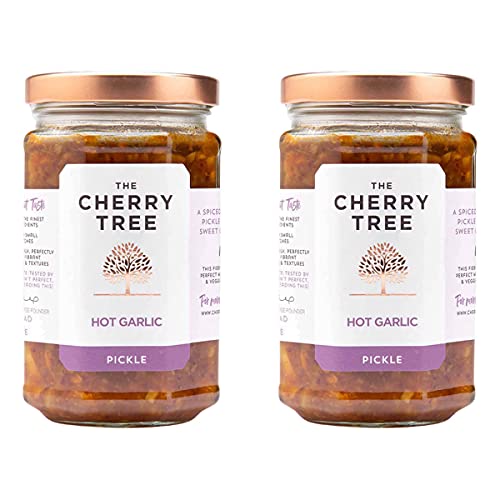 Für größere Ansicht Maus über das Bild ziehen The Cherry Tree - scharfes Knoblauch Chutney / Hot Garlic Pickle - 320 g - 2er Pack von The Cherry Tree