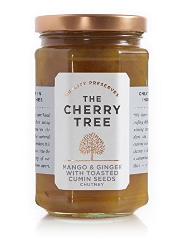 The Cherry Tree - Mango & Ingwer Chutney mit gerösteten Kreuzkümmelsamen / Mango & Ginger with Toasted Cumin Seeds Chutney - 320 g von The Cherry Tree