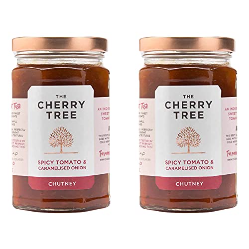 The Cherry Tree - Spicy Tomato & Cramelised Onion Chutney - 320 g - 2er Pack von The Cherry Tree