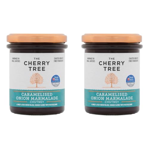 The Cherry Tree - karamellisiertes Zwiebel Chutney / Caramelised Onion Marmalade - 320 g - 2er Pack von The Cherry Tree