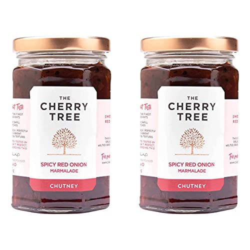 The Cherry Tree - würziges Chutney aus roten Zwiebeln / Spicy Red Onion Marmalade - 320 g - 2er Pack von The Cherry Tree