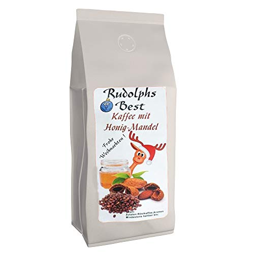 Aromakaffee - Aromatisierter Kaffee - Rudolph's Best Honig-Mandel - Gemahlen 1000g - Spitzenkaffee - Schonend Und Frisch In Eigener Rösterei Geröstet von C&T