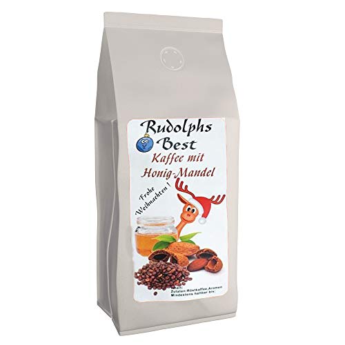 Aromakaffee - Aromatisierter Kaffee - Rudolph's Best Honig-Mandel - Gemahlen 500g - Spitzenkaffee - Schonend Und Frisch In Eigener Rösterei Geröstet von C&T