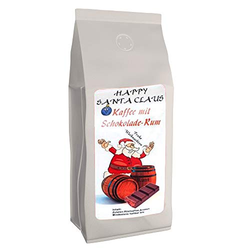 Aromatisierter Kaffee (Happy Santa Claus Schokolade-Rum,200g) winterlicher Geschmack - Ganze Bohne von The Coffee and Tea Company