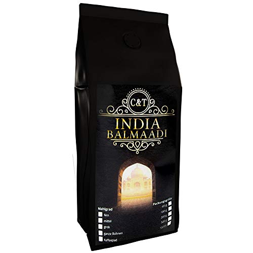 Kaffee gemahlen INDIA BALMAADHI ESTATE 2 x 1000 Gramm Espresso & Café Crème von C&T
