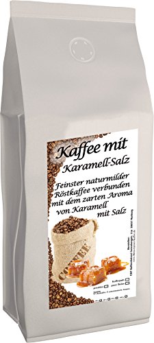 C&T Aromakaffee - Aromatisierter Kaffee Gemahlen - Salziges Karamell 1000 g - Privatrösterei Spitzenkaffee Flavoured Coffee von The Coffee and Tea Company