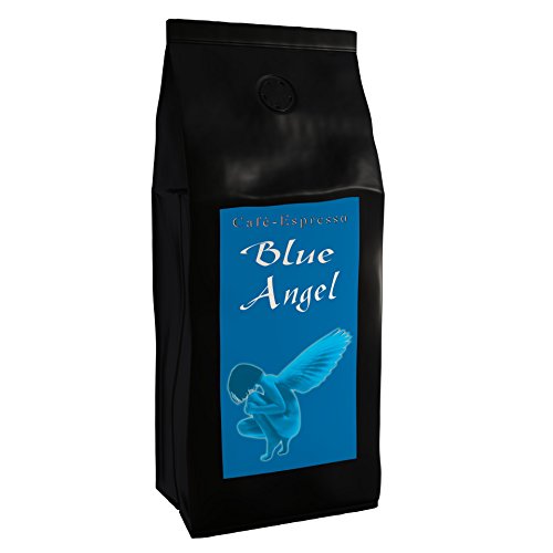 Kaffee Espresso Blue Angel - Der wohl leckerste Kaffee der Welt echte Rarität (Ganze Bohnen,500 g) – Säurearm - schonend + frisch Geröstet - Houseblend u.a. Jamaica Blue + Hawaii Kona von The Coffee & Tea Company