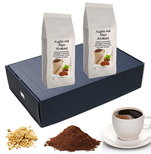 Geschenk Set Aromatisierter Kaffee Ganze Bohne 2 x 200 g (Nuss Krokant) von The Coffee and Tea Company
