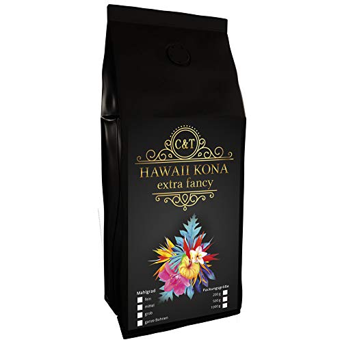 Hawaii Kona Kaffee | 1000g Ganze Bohnen | Das braune Gold aus Hawaii - einer der besten Kaffees der Welt… von C&T