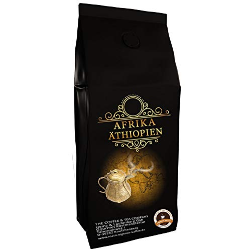 Kaffeespezialität Aus Afrika - Äthiopien - Kaffee Aus Dem Urspungsland Des Kaffee (Gemahlen,500 Gramm) - Länderkaffee - Spitzenkaffee - Säurearm - Schonend Und Frisch Geröstet von The Coffee and Tea Company