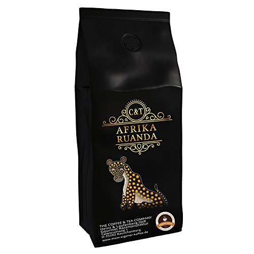 Kaffeespezialität Aus Afrika - Ruanda, Dem Land Der Tausend Hügel - Hochland Kaffee (Ganze Bohne,1000 Gramm) - Länderkaffee - Spitzenkaffee - Säurearm - Schonend Und Frisch Geröstet von C&T