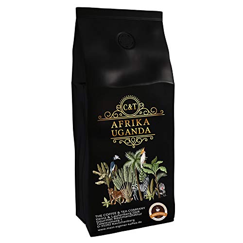 Kaffeespezialität Aus Afrika - Uganda Im Östlichen Zentralafrika (1000 Gramm,Gemahlen) - Länderkaffee - Spitzenkaffee - Säurearm - Schonend Und Frisch Geröstet von The Coffee and Tea Company