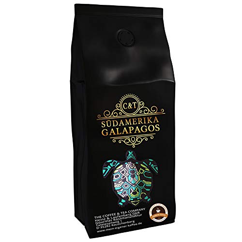 Kaffeespezialität Aus Südamerika - Galapagos, Dem Speziellen Ökosystem Der Inseln (1000 Gramm,Ganz Bohne) - Länderkaffee - Spitzenkaffee - Säurearm - Schonend Und Frisch Geröstet von C&T