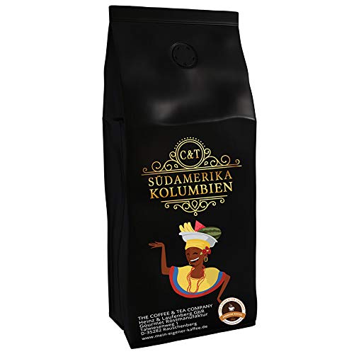 Kaffeespezialität Aus Südamerika - Kolumbien, Dem Kaffee-Dreieck Der Aromen (Ganze Bohne,1000 Gramm) - Länderkaffee - Spitzenkaffee - Säurearm - Schonend Und Frisch Geröstet von The Coffee and Tea Company