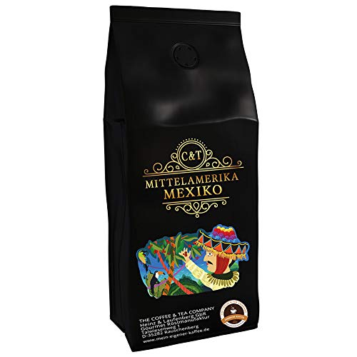 Kaffeespezialität Aus Mittelamerika - Mexico, Dem Reich Der Azteken (500 Gramm,Ganze Bohne) - Länderkaffee - Spitzenkaffee - Säurearm - Schonend Und Frisch Geröstet von C&T