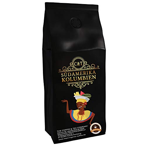 Kaffeespezialität Aus Südamerika - Kolumbien, Dem Kaffee-Dreieck Der Aromen (Ganze Bohne,200 Gramm) - Länderkaffee - Spitzenkaffee - Säurearm - Schonend und Frisch Geröstet von C&T