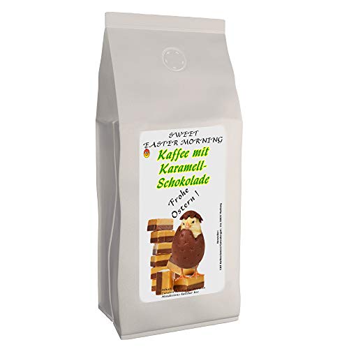 Osterkaffee „Sweet Easter Morning“ mit Karamell-Schoko-Geschmack | 1000 g Ganze Bohnen | Aromatisierter Kaffee als Ostergeschenk | Flavoured Coffee von The Coffee and Tea Company