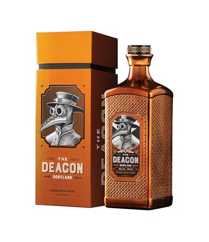 THE DEACON Blended Scotch Whisky in edler Geschenk-Box, mit Orangen-Note & kräftiger Würze, Geschenk-Set, Whiskey aus Schottland, 40% Vol, 700ml von The Deacon