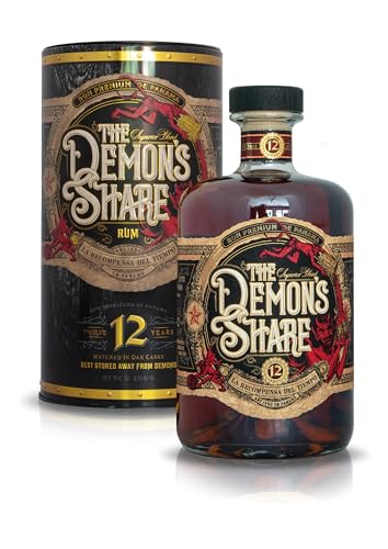 The Demon’s Share La Recompensa Del Tiempo - 12 Jahre gereifter Rum in der Geschenkverpackung mit 41% vol. Alkohol (1 x 0,7 l) von LEDYA