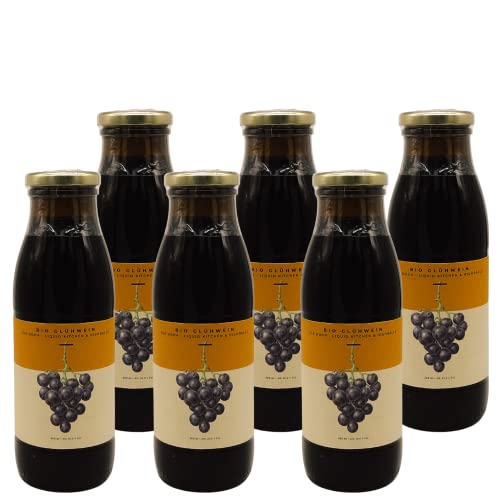 6 Flaschen The Door Glühwein à 500ml - Bio & Vegan 10,0% - Vollmundig, Aromatisch, leicht süß mit Aroma nach Anis, Nelken, Zimt & Kardamom von The Door - Liquid Kitchen