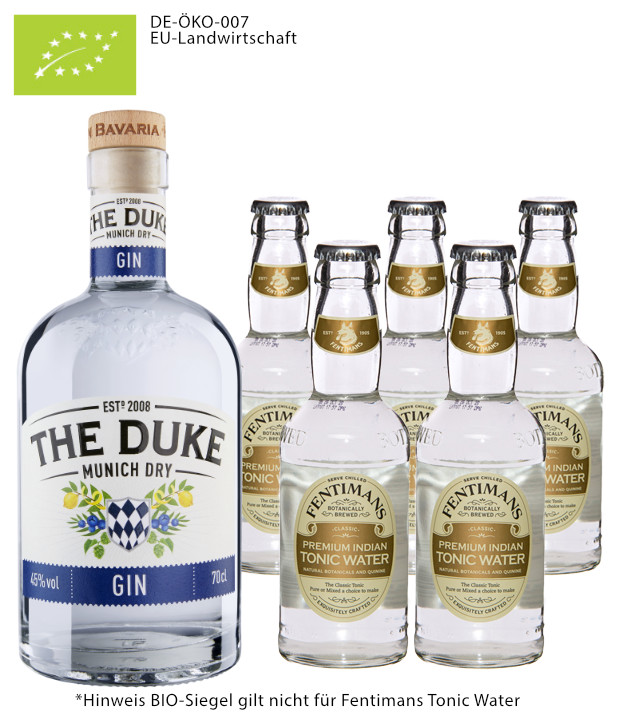 The Duke Gin Bio & Fentimans Tonic Set (45 % vol., 1,7 Liter) von The Duke Destillerie