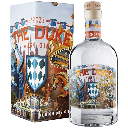 THE DUKE Munich Dry Gin Wiesn Edition - Handgefertigter, Bio-zertifizierter Gin aus München mit 13 einzigartigen Botanicals - limitierte Oktoberfest-Ausgabe, 45% vol (0,7 l) von ‎The Duke Munich Dry Gin